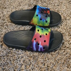 Crocs Tie-Dye Unisex Slide Sandals Size (M)4 (W)6